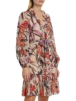 Samara Floral Tie-Waist Dress