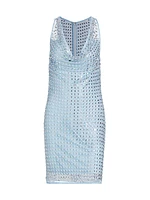 Emberly Crystal Mesh Minidress