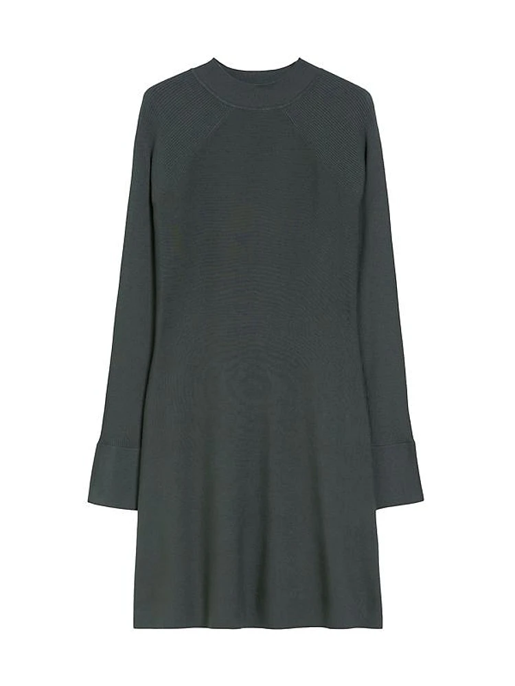 Pireo Mock Turtleneck Knit Minidress