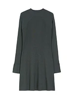 Pireo Mock Turtleneck Knit Minidress