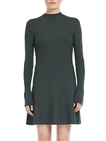 Pireo Mock Turtleneck Knit Minidress