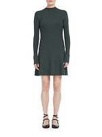 Pireo Mock Turtleneck Knit Minidress