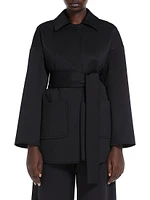 Rauche Belted Jersey Jacket