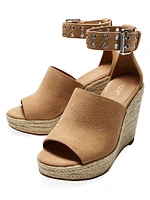 Anteros 110MM Suede Wedge Espadrilles