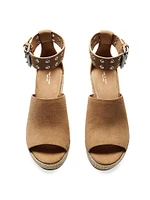 Anteros 110MM Suede Wedge Espadrilles