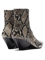 Spire Snake Leather Side-Zip Boots