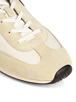 Retro Runner Slim Suede Sneakers