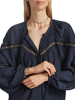 Harper Grommet Blouse