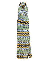 Alia Knit Halter Maxi Dress