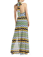 Alia Knit Halter Maxi Dress