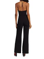 Crystal Cut-Out Halter Jumpsuit