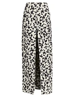 Dalmatian Denim Maxi Skirt