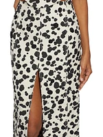 Dalmatian Denim Maxi Skirt