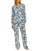 Blue Serenity Emma Green Medusa 2-Piece Pajama Set