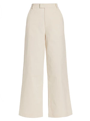 Anais Bull Denim Straight-Leg Pants