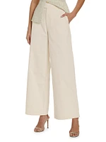 Anais Bull Denim Straight-Leg Pants