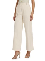 Anais Bull Denim Straight-Leg Pants