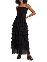 Stella Tiered Strapless Gown