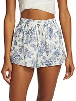 Jillian Linen Floral Shorts