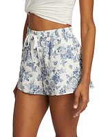 Jillian Linen Floral Shorts