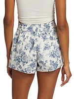 Jillian Linen Floral Shorts