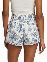 Jillian Linen Floral Shorts