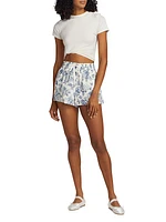 Jillian Linen Floral Shorts