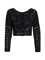 Marc Cropped Lace Cardigan