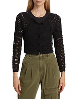 Marc Cropped Lace Cardigan