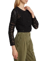 Marc Cropped Lace Cardigan