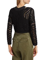 Marc Cropped Lace Cardigan