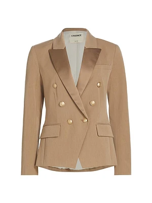 Kenzie Satin Lapel Blazer