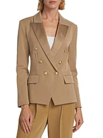 Kenzie Satin Lapel Blazer