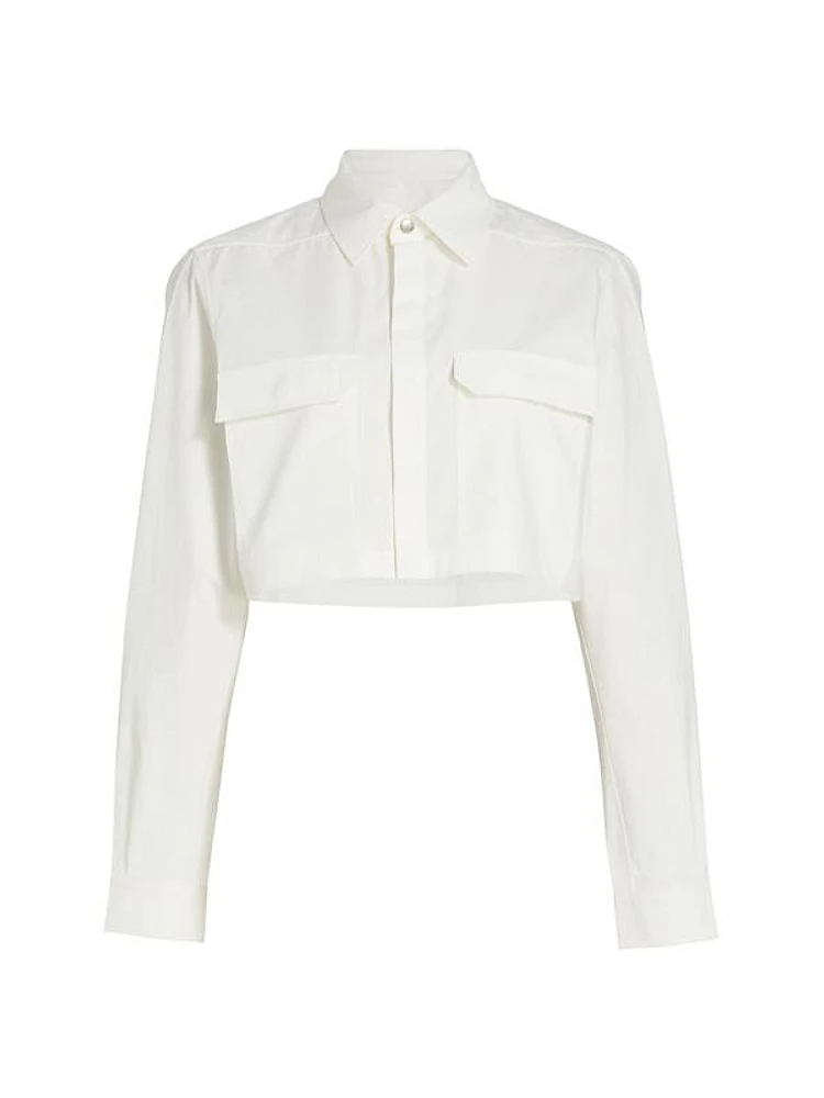 Cotton Cropped Shirt