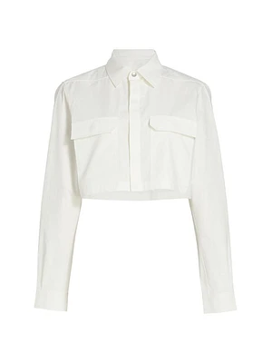 Cotton Cropped Shirt