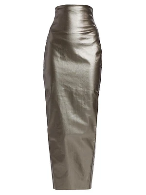 Dirt Pillar Metallic Maxi Skirt