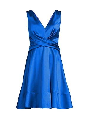Char Satin Minidress