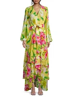 Courtney Floral Ruffled Maxi Dress