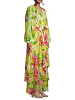 Courtney Floral Ruffled Maxi Dress