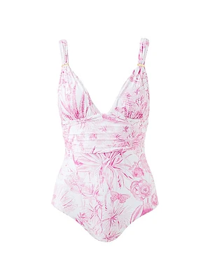 Panarea Floral One-Piece Swimsuit