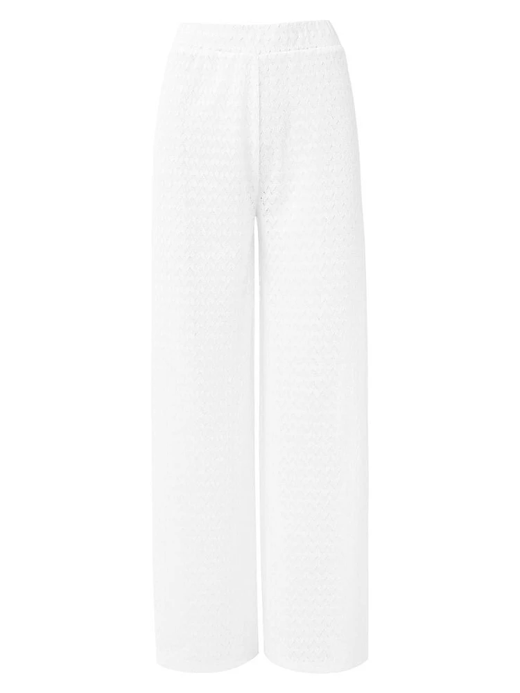 Sienna Wide-Leg Knit Cover-Up Pants