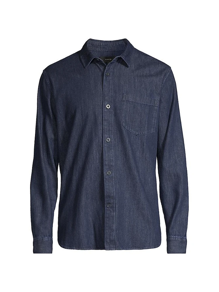 Denim Relaxed-Fit Shirt