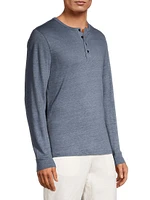 Linen Long-Sleeve Henley