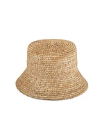 Crisscross Straw Bucket Hat