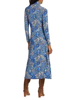 Paxton Printed Turtleneck Midi-Dress