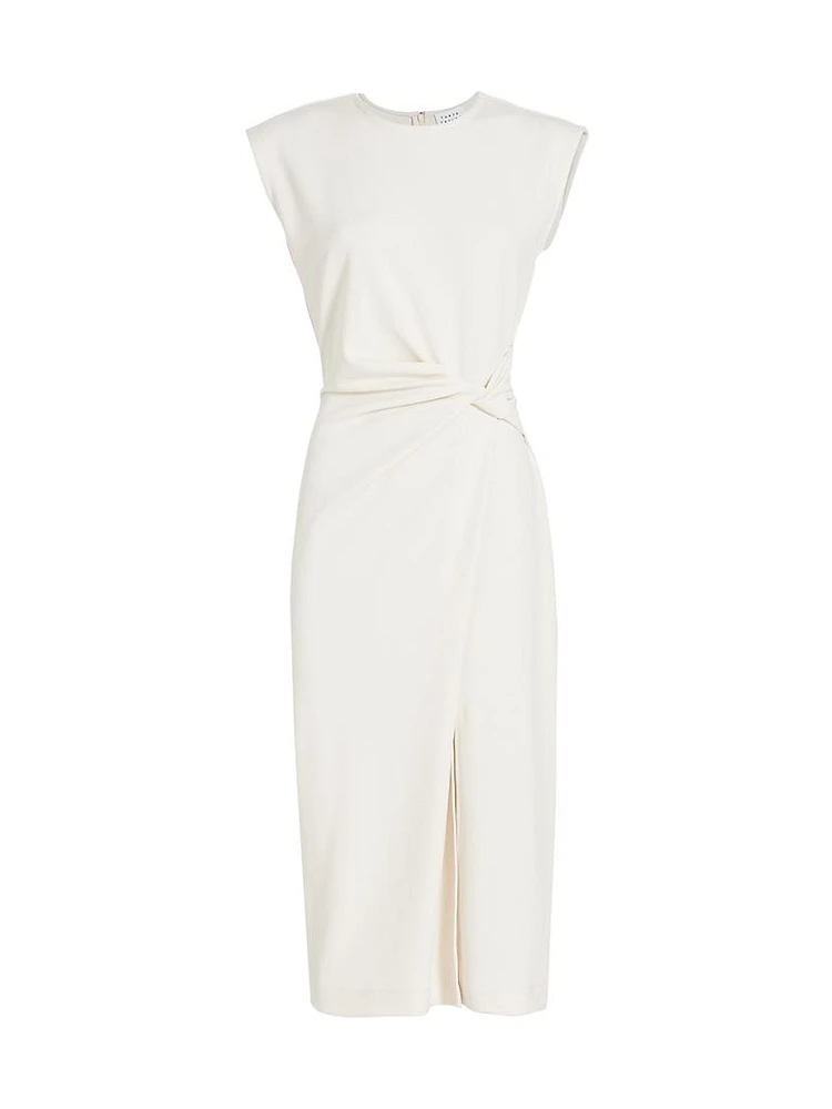 Cody Crepe Sleeveless Midi-Dress