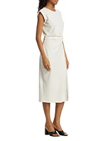 Cody Crepe Sleeveless Midi-Dress