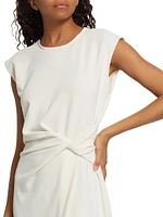 Cody Crepe Sleeveless Midi-Dress