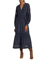 Hanna Cotton-Blend Midi-Dress