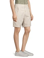 Garment-Dyed Cotton Cargo Shorts